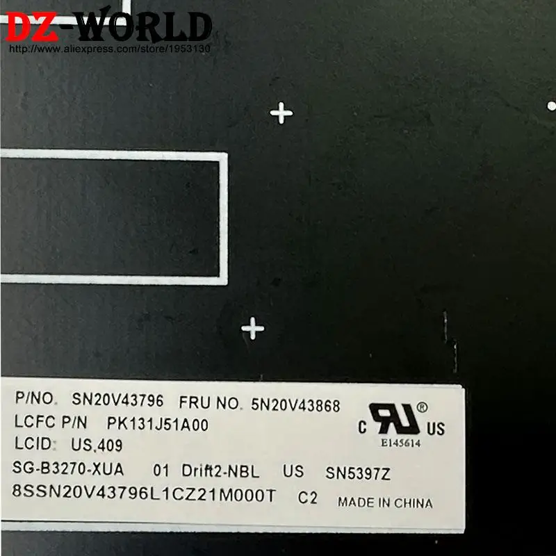 US English Tastiera Per Lenovo Thinkpad E480 E485 E490 E495 T480S T14 Gen1 P14s Gen2 T490 T495 L380 L390 Yoga L480 L490 P43s