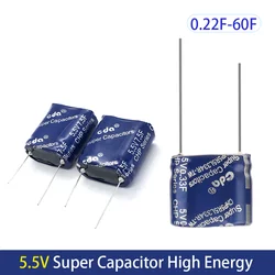 2PCS Super Capacitors 5.5V 0.5F 1F 1.5F 2F 3.5F 7.5F 10F 15F 20F 25F 50F 60F CHP CDA Farrah Capacitor