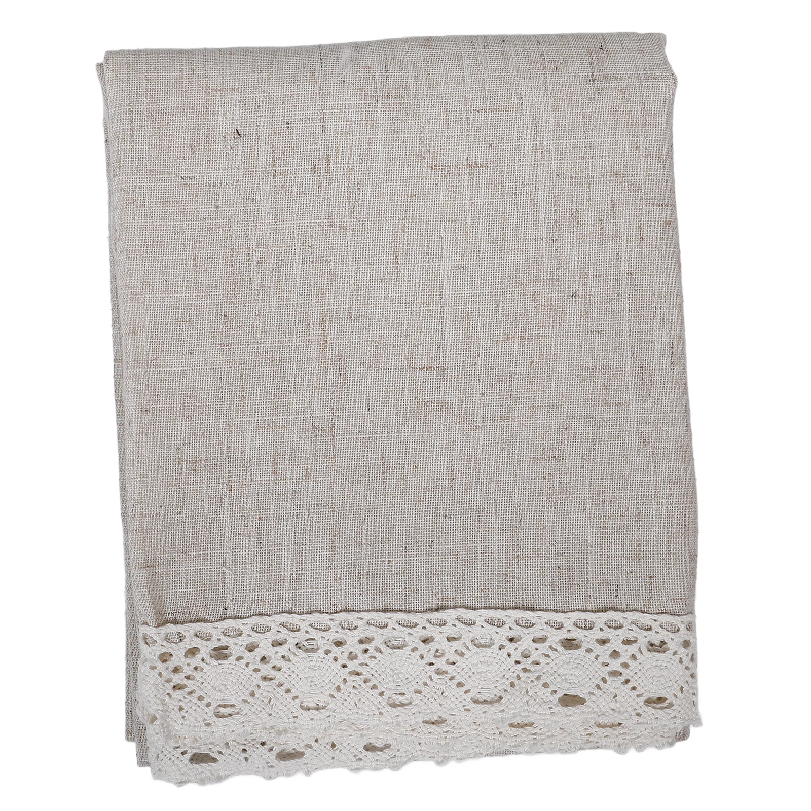 

Dust-proof Short Curtains Kitchen Window Beige Farmhouse Cafe Valance Vintage Macrame Home Decor Linen Easy Clean