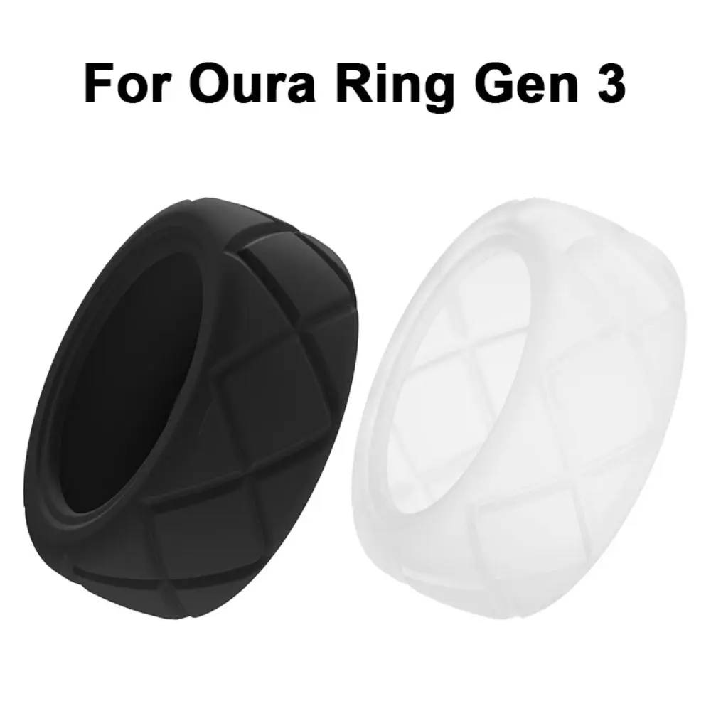 Silicone Smart Ring Protective Case Sweat-resistant Elastic Silicone Cover Accessories Anti-Scratch for Oura Ring Gen 3