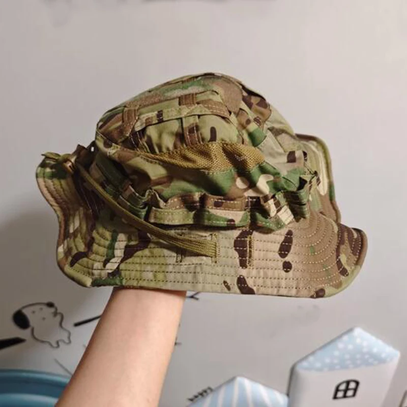 Tactical Bennie Hat Outdoor Sports Mountaineering Cap Foldable Fisherman Hat Breathable Breathable Wide Brim Cap