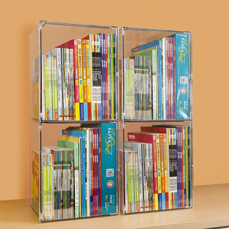 

Shelf Plastics Mid Bookcase Acrylic Free Shipping Minimalist Home Shelves Decor Modern Estante Para Livros Room Furniture