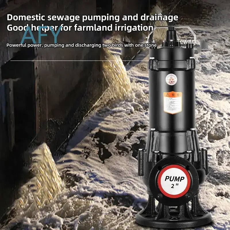 15hp Industrial Non Clog Submersible Sewage Pump for Dewatering Sludge New Design Sewage Submersible Pump for Construction