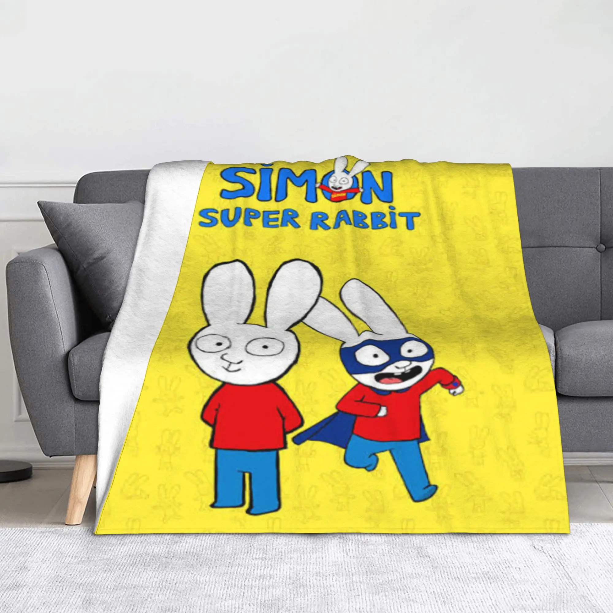 Simon Super Rabbit Accessories Blanket Super Soft Cozy Throw Blankets for Living Room 50x60 Inches Multiple Sizes Bedding Throws