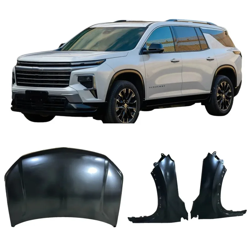 Suitable for 2024 Chevrolet Traverse, Customized Front Fender, Iron & Steel Material, Left & Right Body Replacement Parts
