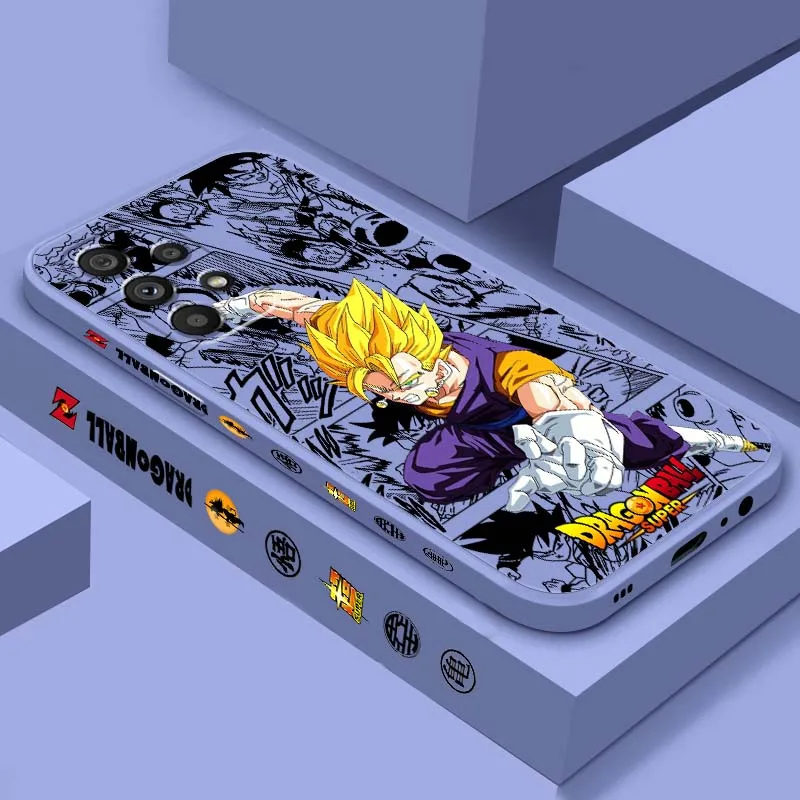 

Dragon Ball Gogeta For Samsung Note 20 Ultra A04 A05 A13 A15 A14 A12 A22 A23 A25 A42 5G Liquid Left Rope Phone Case
