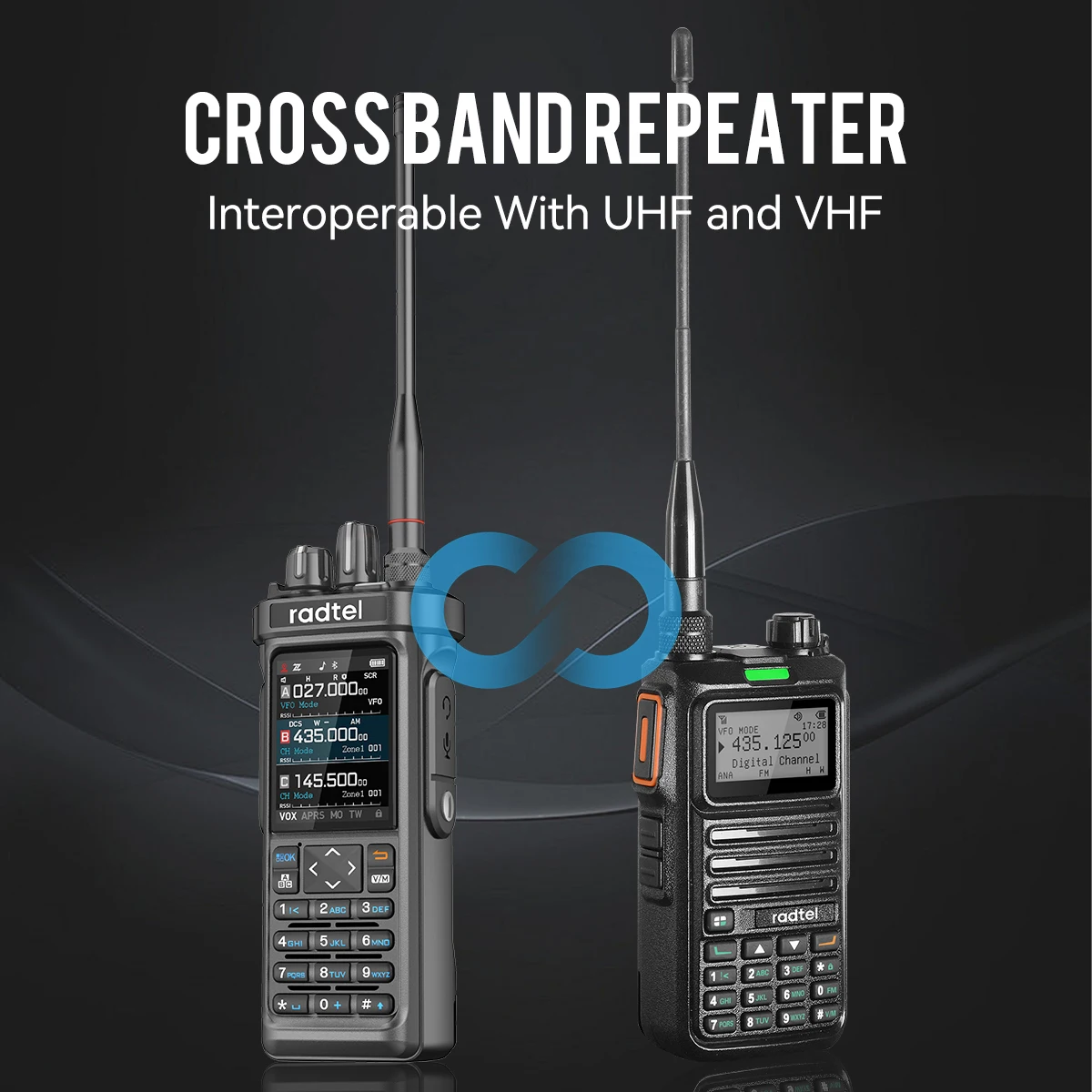 Radtel RT-950 PRO Bluetooth GPS APRS pantalla RGB programable frecuencia FM/SSB + 71cm doble banda 86mhz Ham Handtalkie con aplicación