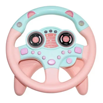 Volant de voiture jouet coule pour enfants, volant avec lumière et son, simulation de conduite, jouet éducatif, cadeau pour bébé