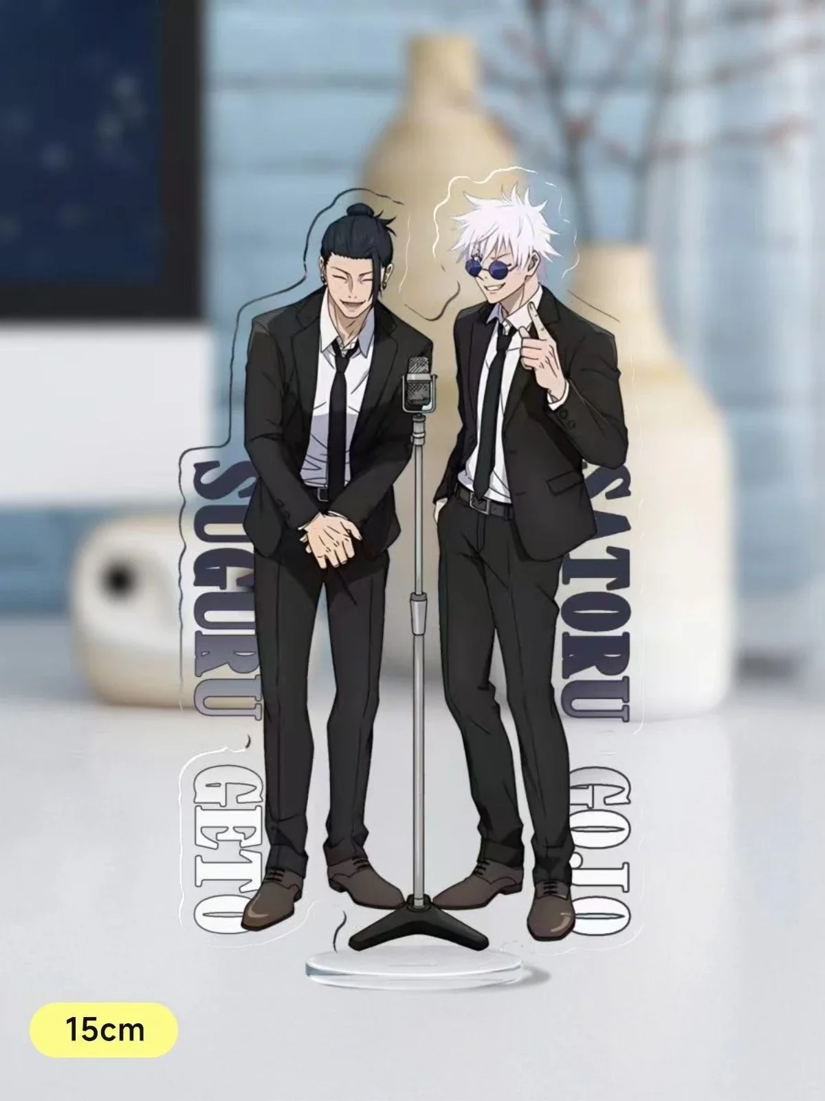 Anime jujutsu kaisen satoru gojo geto suguru zenin maki cosplay acryl stehendes zeichen ambitus
