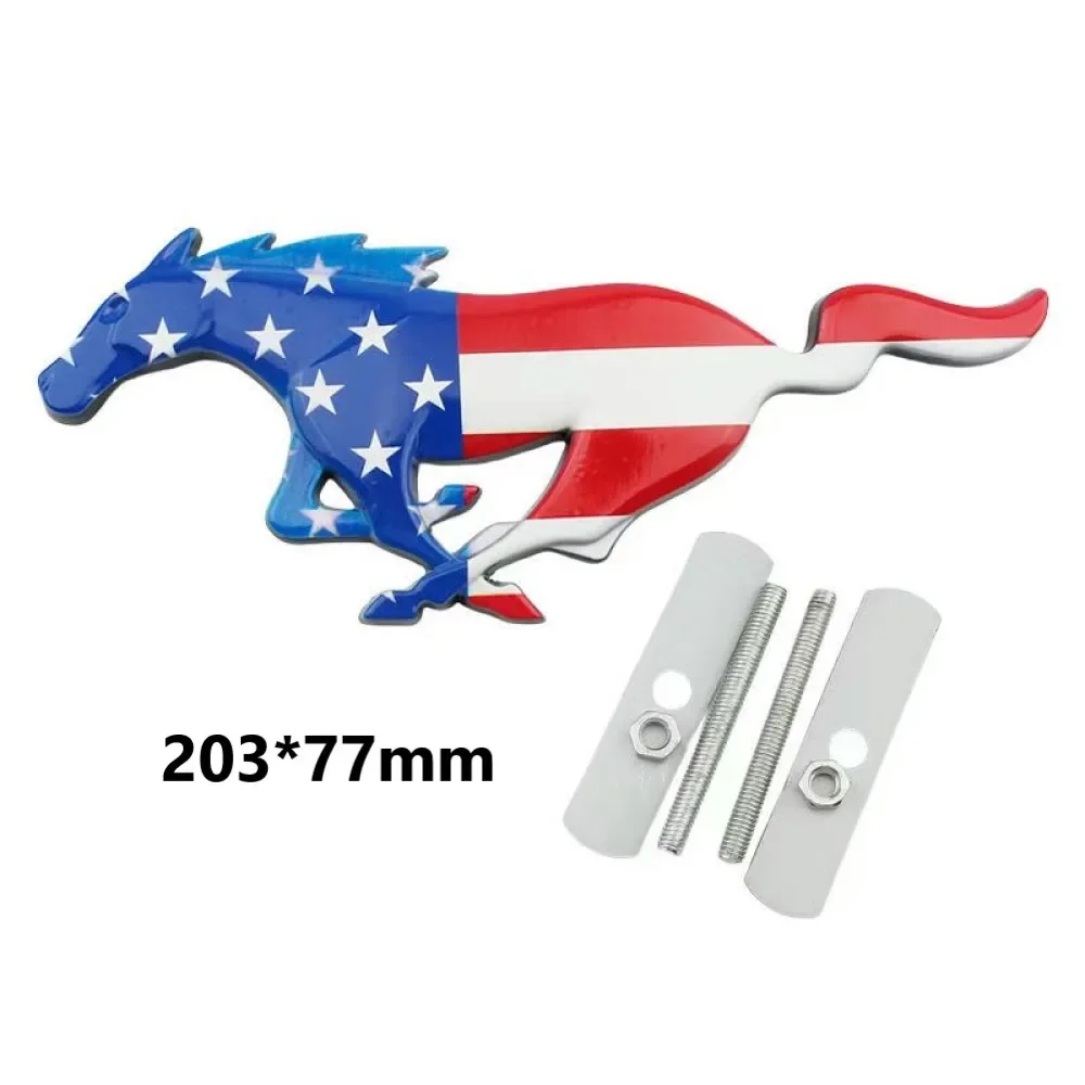 Horse shape Front Emblem Badge for Ford Mustang 2.3T Emblem Badge Sticker Accessories