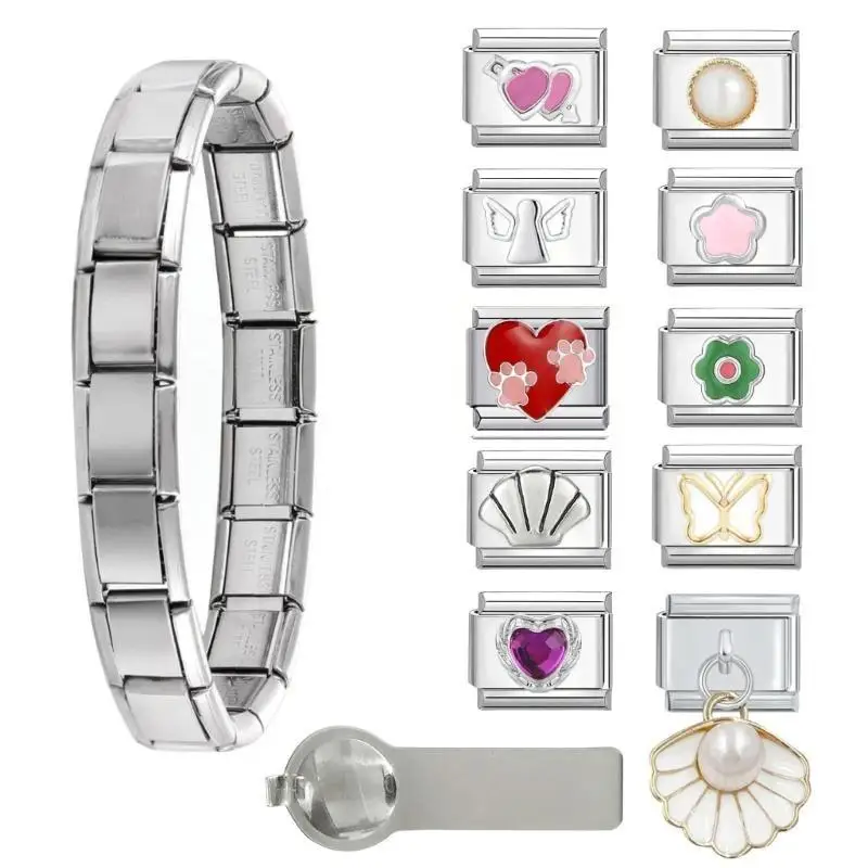 

31BB Creative Italian Braslet Bracelet Smarge Smarking нержавеющая сталь для проектов
