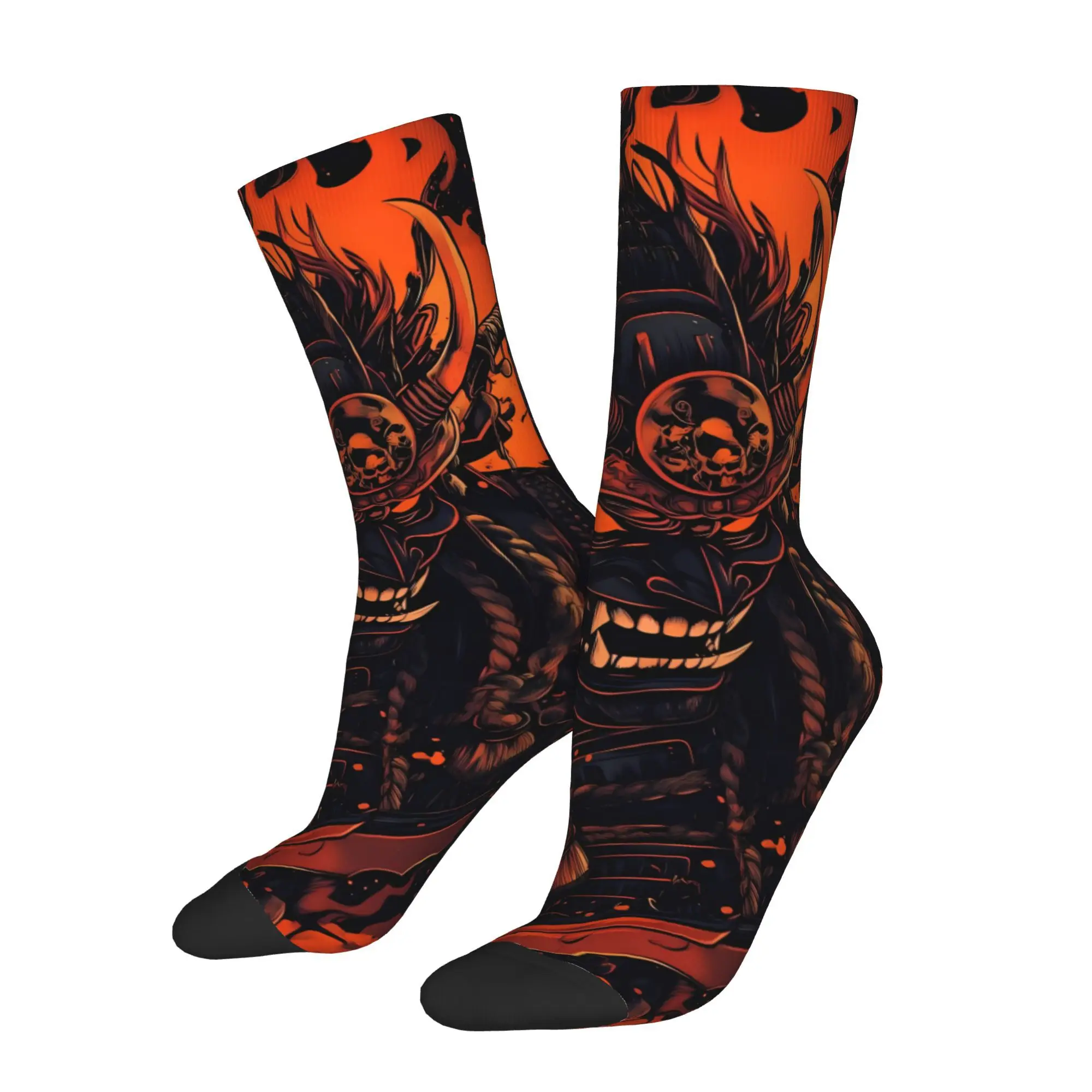 

Samurai Warrior Katana Sword Men Novelty Athletic Socks Cycling Design for All Seasons