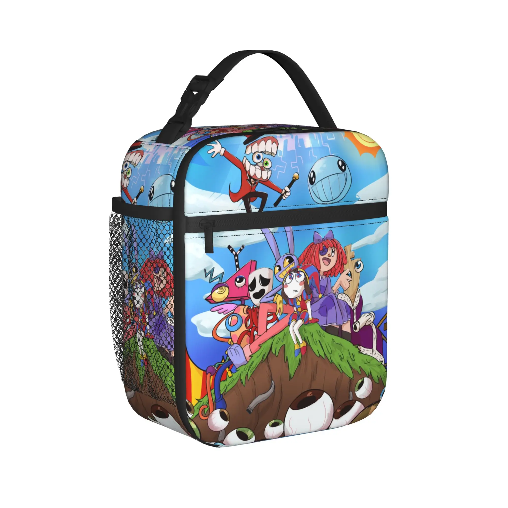 Cartoon Digitals Circus Thermal Insulated Lunch Bag for School  Portable Food Container Bags Thermal Cooler Lunch Boxes