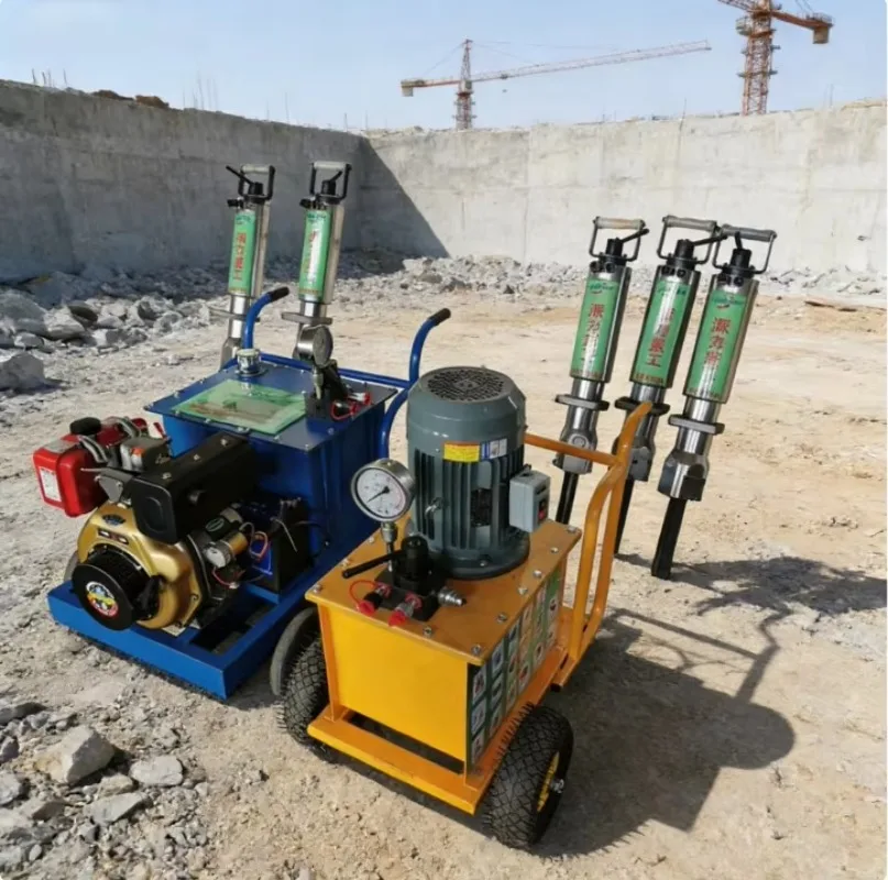 

Piston Static Handheld Pneumatic Hydraulic Rock Splitter Gun for Stone Concrete Splitting Sale
