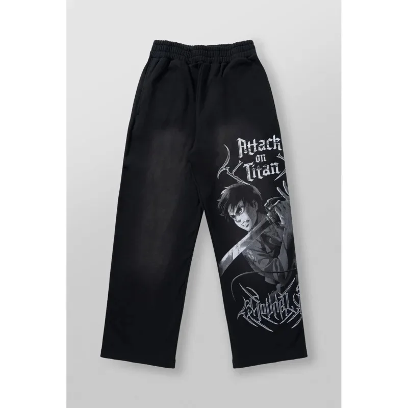 Tokyo Jeans-pantalones de mezclilla de algodón con estampado de bucle, pantalones deportivos de pierna ancha, cintura media, Anime de dibujos