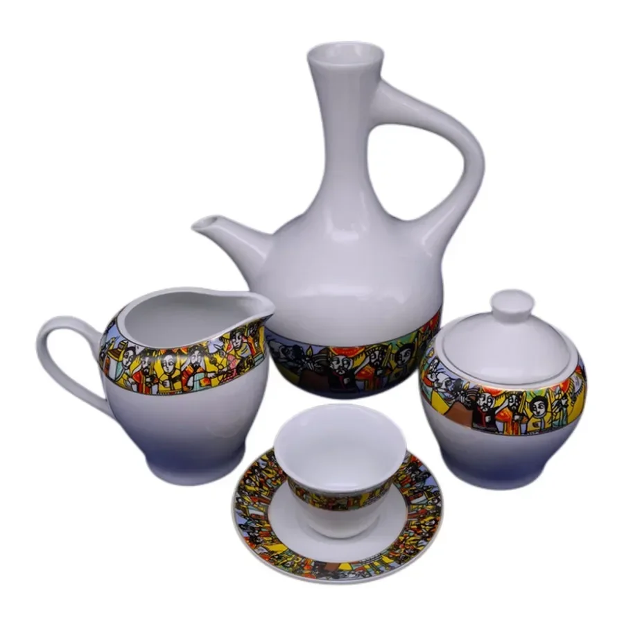 

# Hot Ethiopian Traditional Coffee Pot (Pattern) Customized Edition hot sales white