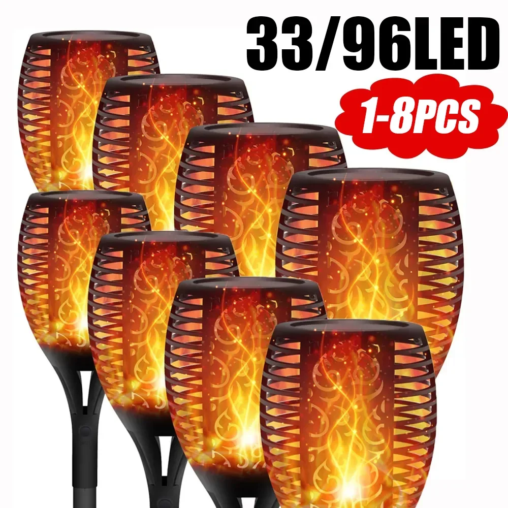 33-96-led-屋外ソーラーフレームランプトーチライト安全防水ライトフリッカーライトテラス庭の装飾用自動オン夕暮れ時点灯