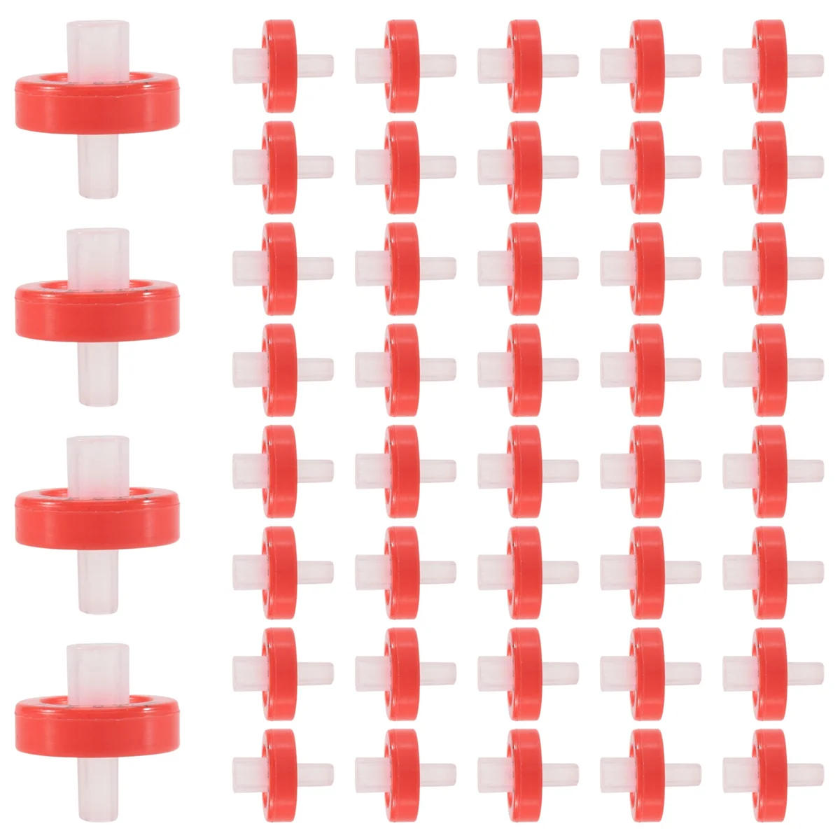 100 PCS Syringe Filter PTFE, Syringe Lab Filter 13mm Membrane Diameter, 0.22μM Pore Size, HPLC