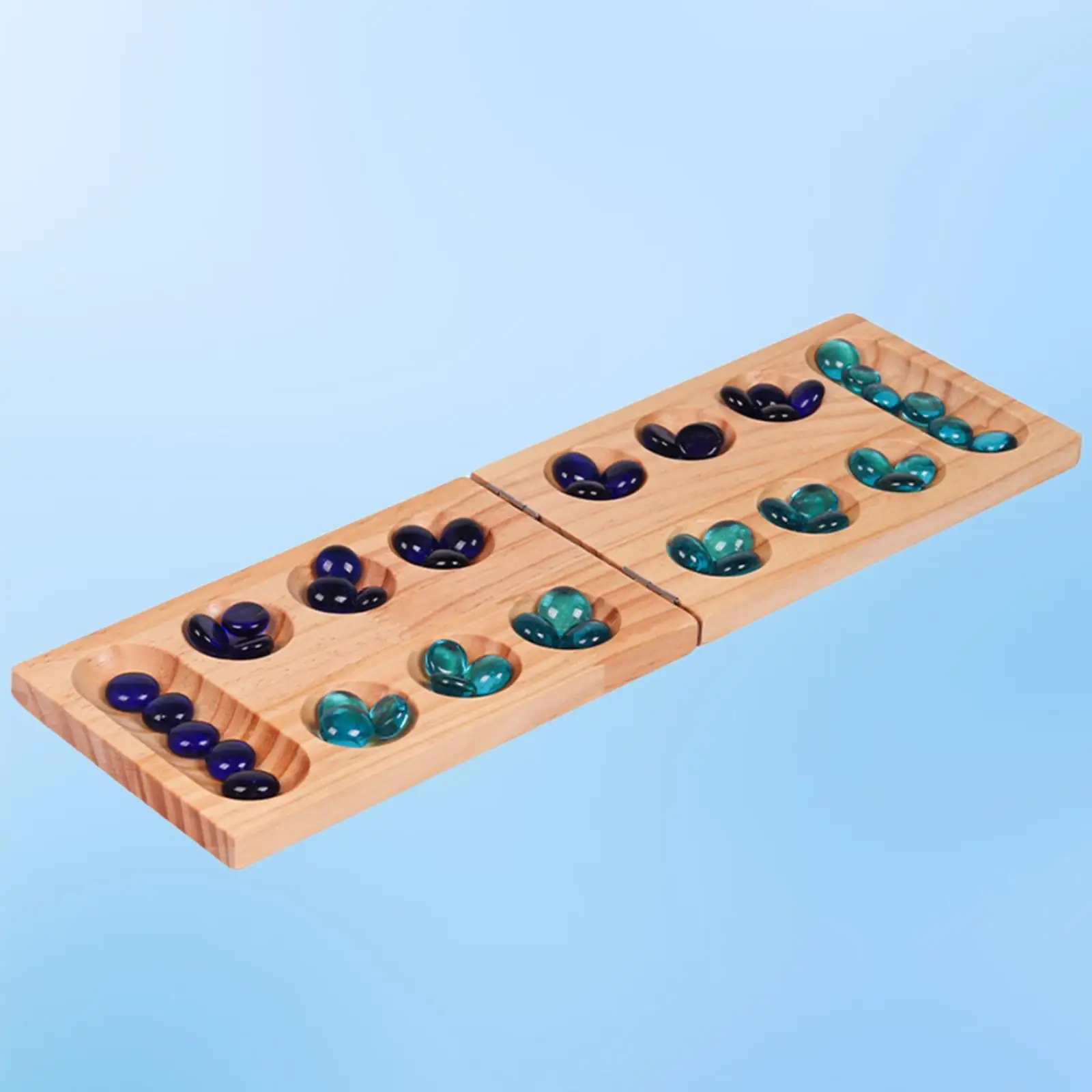 Makellose Geschenke für alle genießen ein solides und langlebiges Mancala-Brettspiel mit leicht zu tragenden Steinen