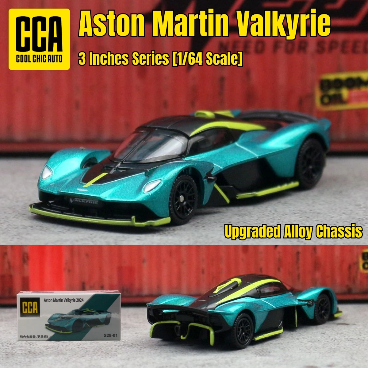 

1/64 Aston Martin Valkyrie Miniature Model CCA MSZ 3" Zinc Alloy Toy Car Vehicle Free Wheels Diecast Collection Gift For Kid
