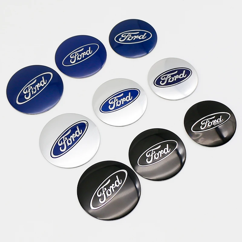 4Pcs 56/60/65mm ABS Wheel Center Hub Cap Badge For Ford Fiesta Mondeo Fusion Explorer Escape Shelby Edge Auto Tuning Accessories view 3