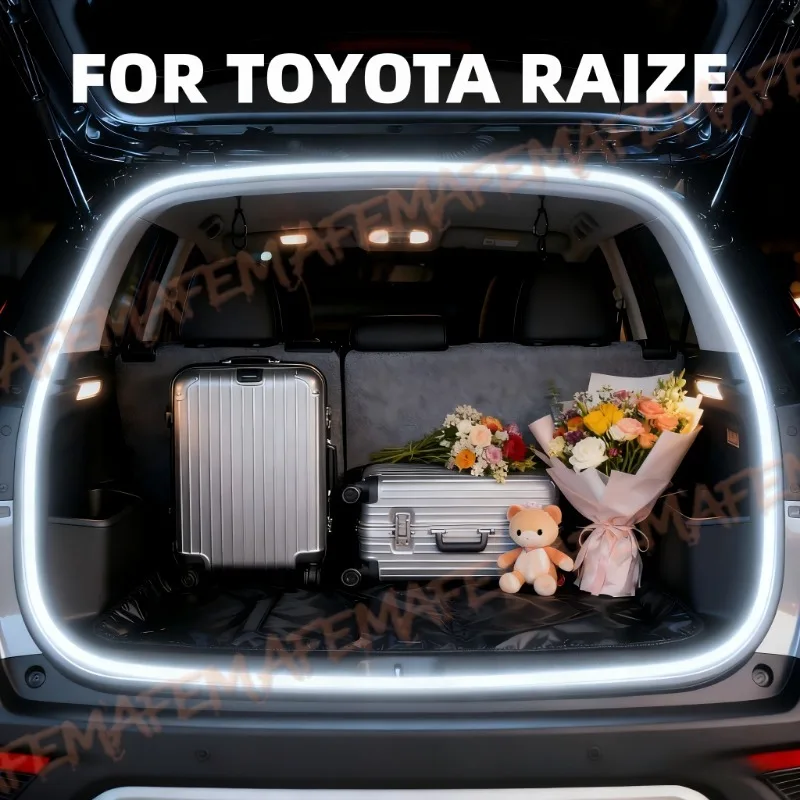 For Toyota Raize Trunk Light Modification Light Atmosphere lights White warm white Rear Trunk LED Light Bar