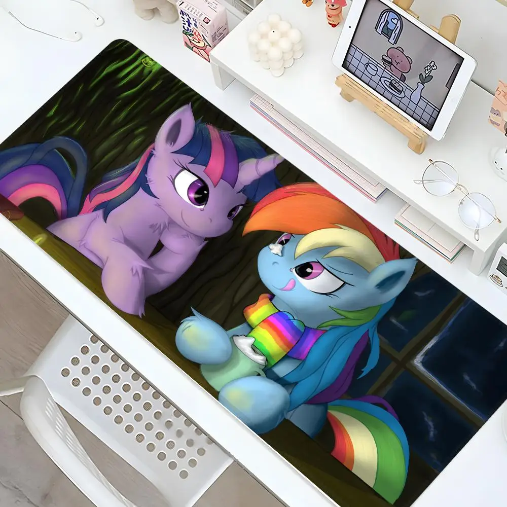 My L-LittleS P-PonyS Mouse Pad Gaming Locking Edge Big Computer Gamer Large Rubber Art Mousepad cute Laptop Desk Mat