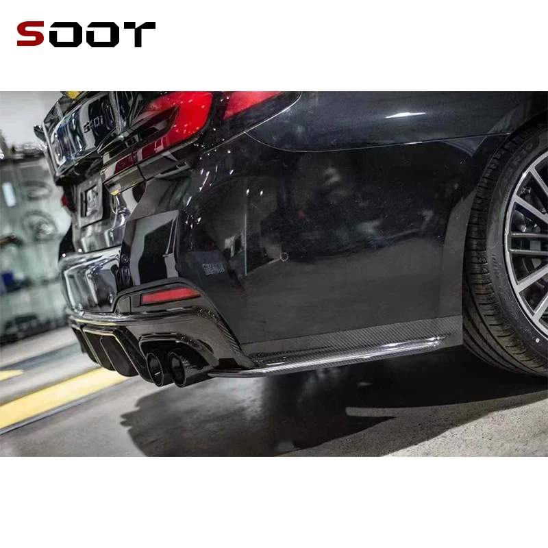 

Для BMW 5 серии M5 F90 G30 G38: задний диффузор из карбона, сплиттеры, спойлер, накладка на задний бампер, автозапчасти