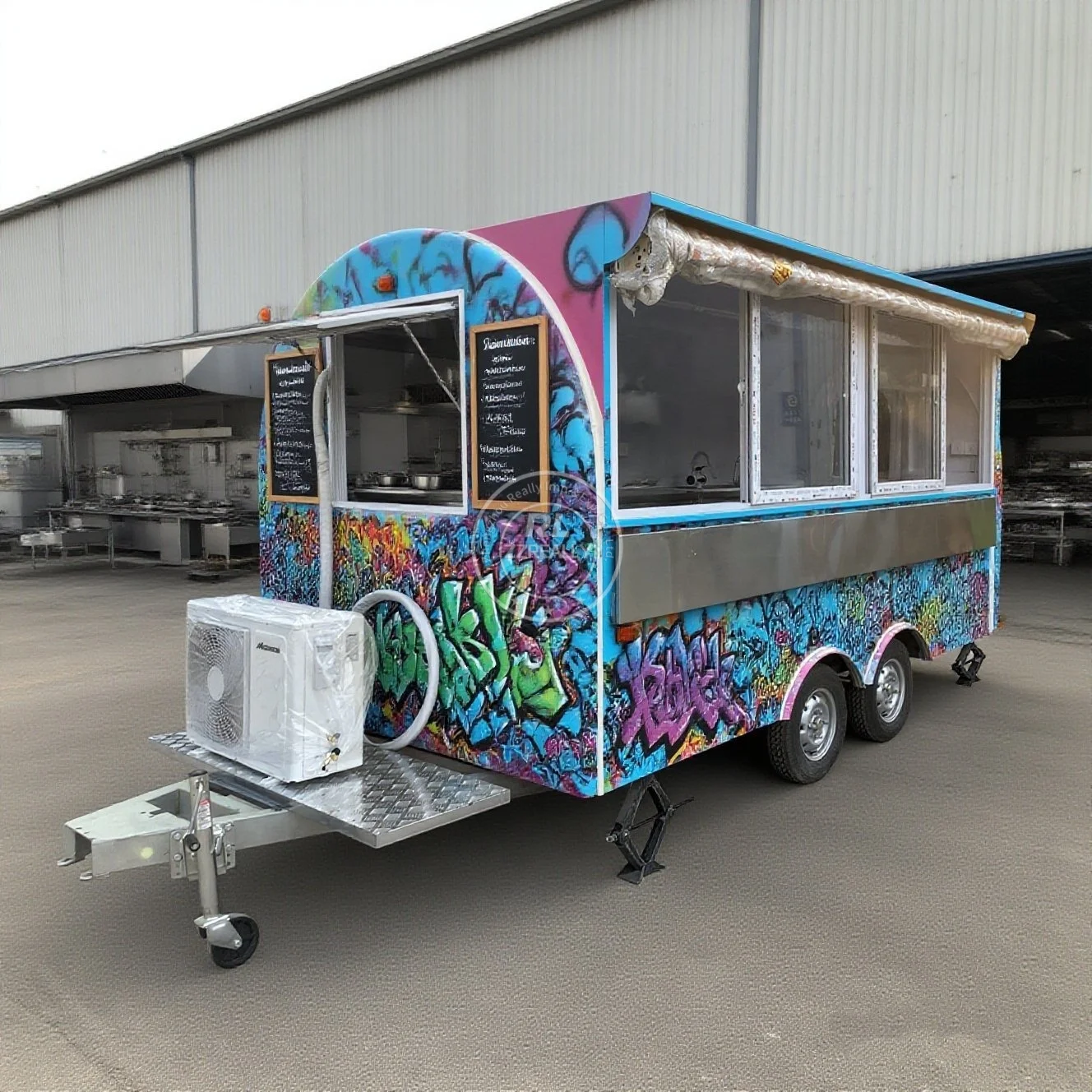 

Mobile BBQ Food Truck Kiosk Ice Cream Taco Cart Sweet Corn Shop Fast Food Trailer off road camper trailers for Sale