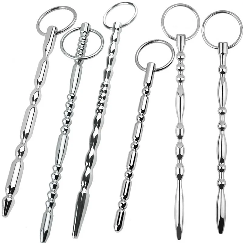 Stainlesss Steel Urethral Dilators Long Sounding Rod Penis Insert Sound BDSM Sex Toys For Men Uretral Stimulator Penis Plugs