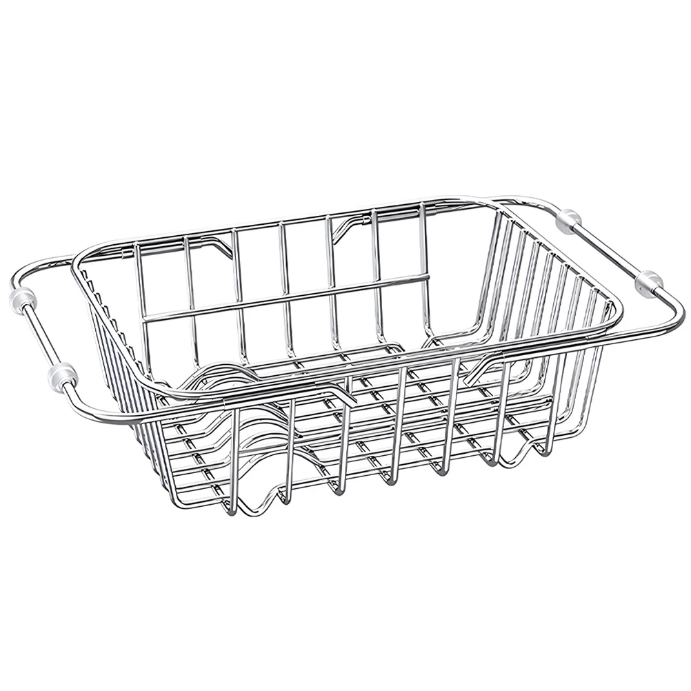 

Stainless Steel Kitchen Storage Rack Dish Racks Sink Drain Drainer Utensil Drying Plate Draining