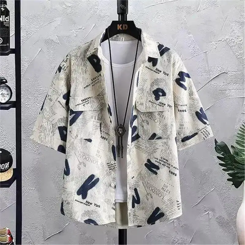 

Summer New Faion ort Sve Printed Men's T-irt Slim Fit round Ne Thin Material Comfortable Breathable M Top
