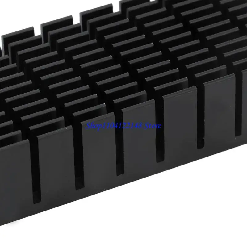 P9FA Black Anodized Aluminum Heat Sink 120X40X20Mm For CPU And LED Applications