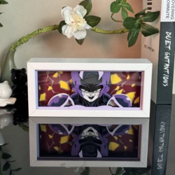 Anime Light Box Paper Carving Night light for Manga Shelf Space Decoration Gift for Friends Bedroom Variable Color Night Lamp