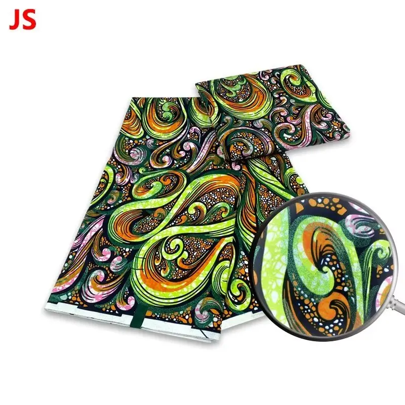 Grand Super 100% Cotton African Wax Fabric High Quality Wax Print Ankara Fabric For Sewing 6yards Women Fabric