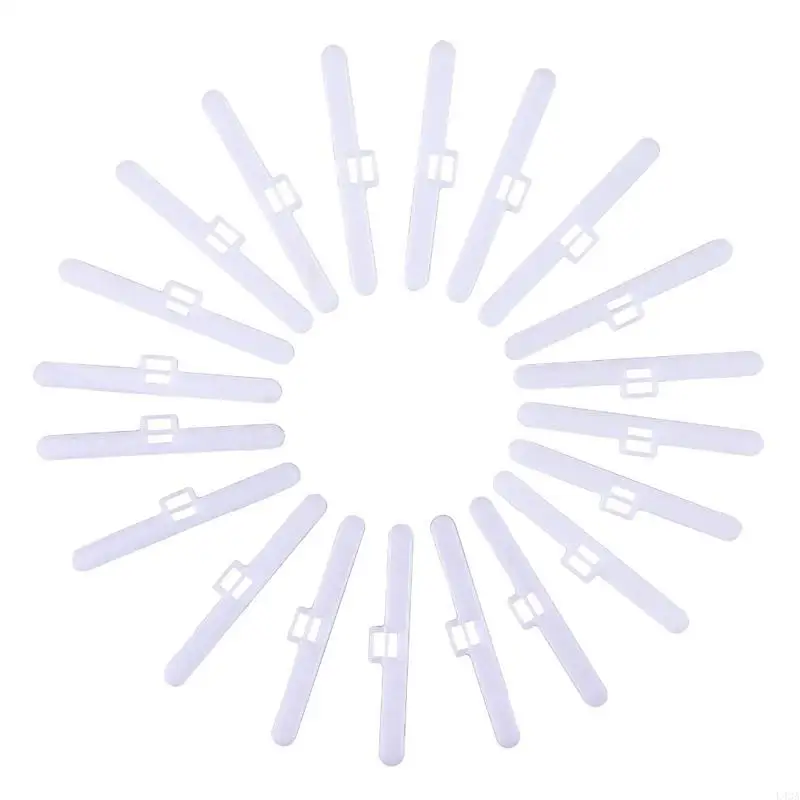 L43A Vertical Blind Clips 20 Pcs Top Hangers Easy Installation Curtain Accessories for Home Bedroom Office Curtains Repair Clip