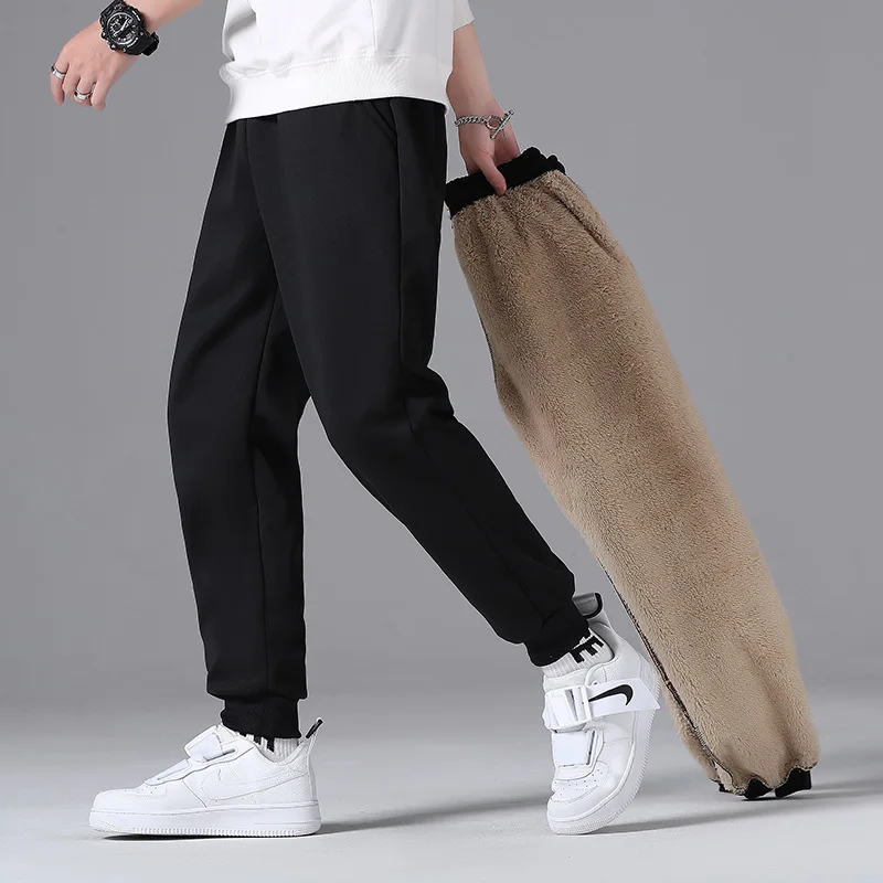 

Winter Lambswool Warm Casual Pants Men Fitness Sportswear Tracksuit Bottoms Sweatpants Trousers Track Pants Mens Joggers M-8XL