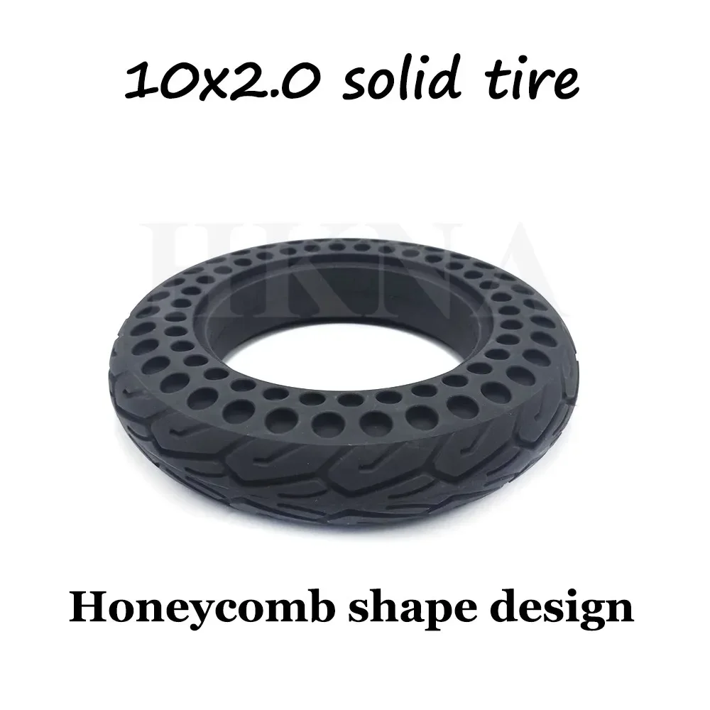 10x2.0 Solid Tire 10 Inch Wear-resisting Non-inflatable Honeycomb Tyre for Electric Scooter Parts