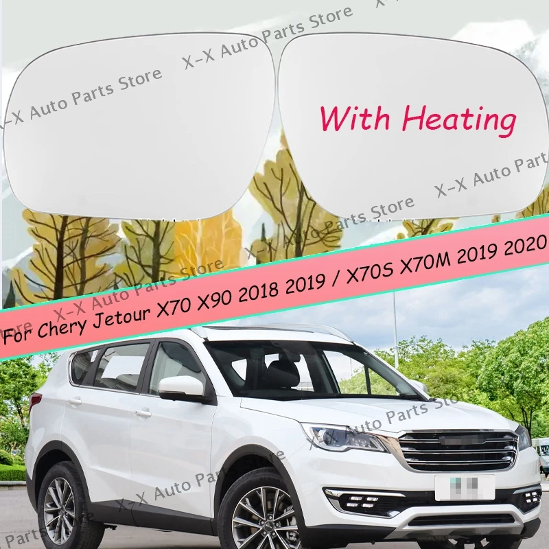 

Car Door Wing Rear View Mirrors Lenses Outer Rearview Side Mirror Glass For Chery Jetour X70 X90 2018 2019 / X70S X70M 2019 2020