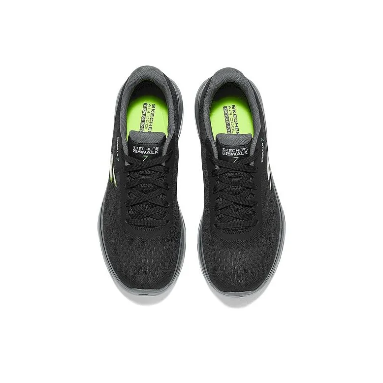 Skechers MEN'S GO WALK Comfortable Low top Casual Shoes Men's Black 216639-BKMT view 5