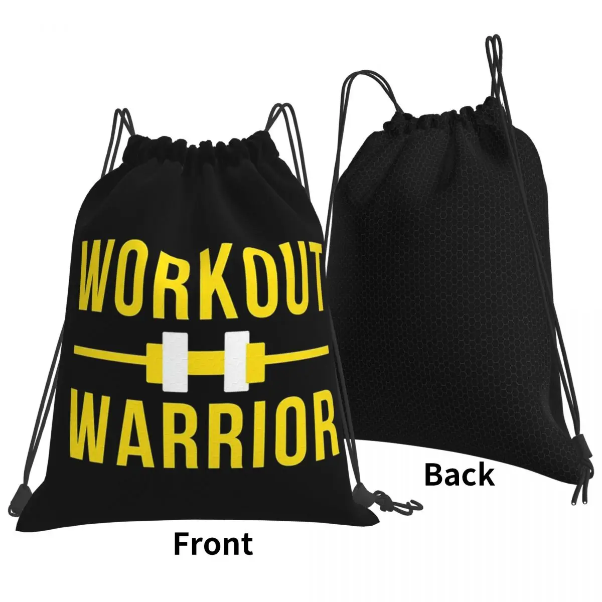 Workout Waarior Backpacks Multi-function Portable Drawstring Bundle Pocket Sundries Bag Book Bags For Man Woman Students
