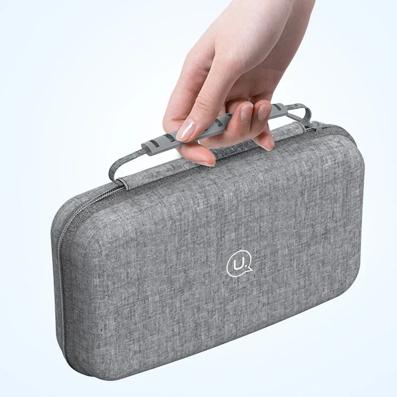 Digital Gadgets Storage Bag Hard Shell Portable USB Data Cable Organizer Shockproof Protective Charger Power Bank Zipper Bag