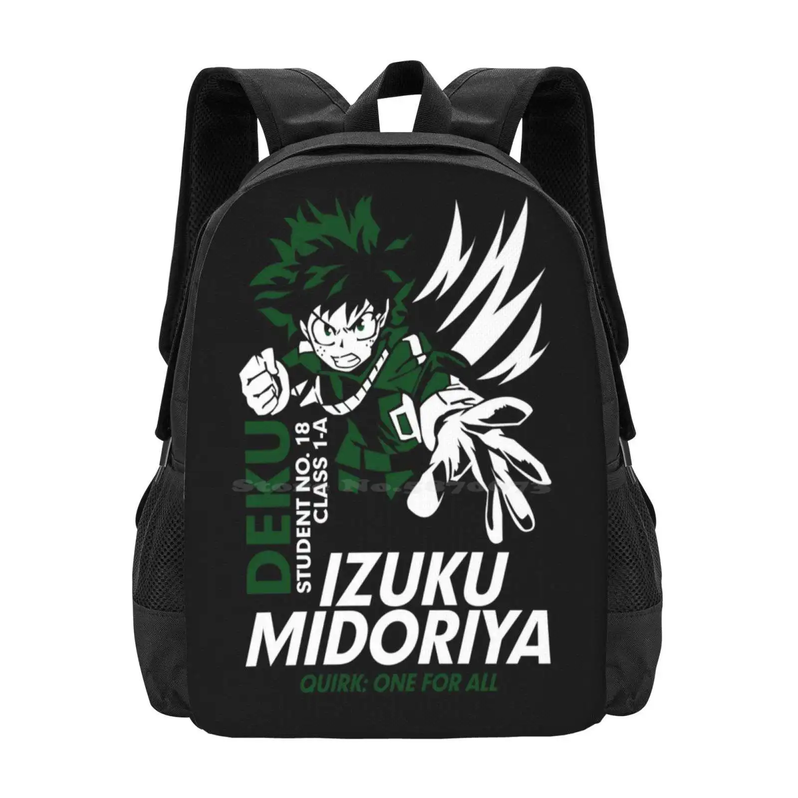 Boku No Hero academia-izuku Midoriya dek-my Hero Academy tas Pria Wanita terbaru tas punggung pelajar Izuku Midoriya Deku