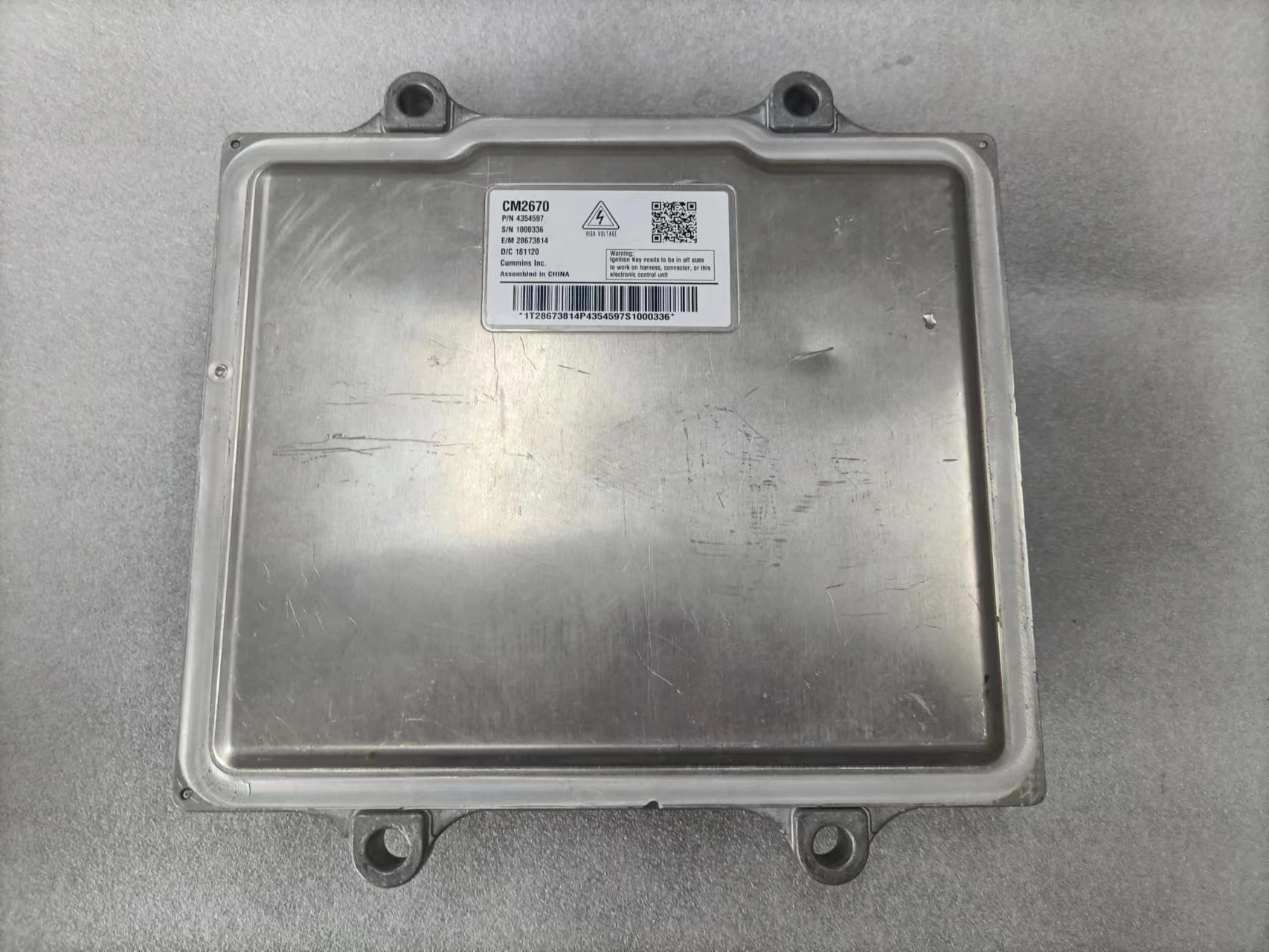 Alta qualidade para unidade de controle eletrônico Cummins CM2670 ECU 4354597   Módulo de controle eletrônico