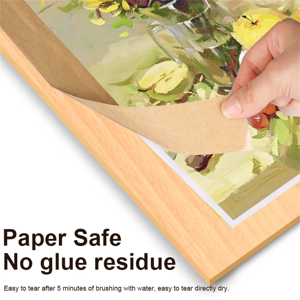 30m Kraft Paper Tape Enhanced Water Activated Strong Sticky Carton Packaging Transportation Sealing Fixed Album Painting Art