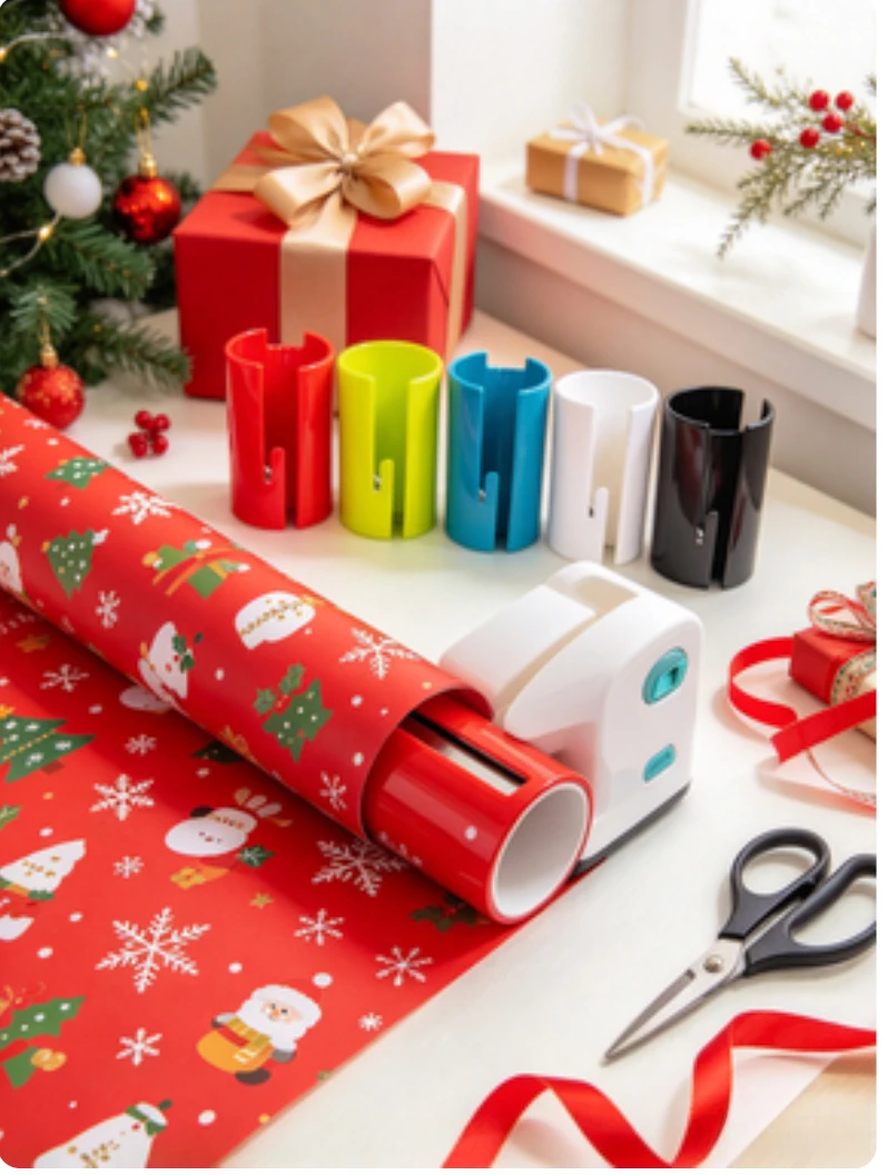 Ready Stock Wrapping Paper Cutter Portable Gift Wrap Roll Cutter Paper Cutting Tool Gift Packaging Paper Slicer