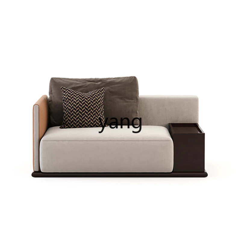 

Lmm light luxury straight coffee table hotel model room double triple fabric sofa
