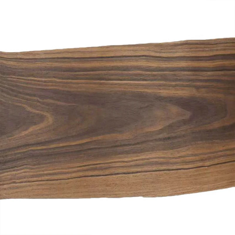 แผ่นไม้วีเนียร์วิศวกรรม - ลายไม้โรสวูดรมควัน ประมาณ ความหนา 0.25 มม. ขนาดประมาณ 30×250ซม.