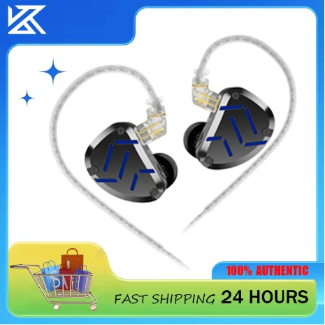 سماعات KZ ZAT HiFi، سماعات الرأس المتوازنة القابلة للتعديل داخل الأذن، سماعات الرأس المراقبة، سماعات الأذن الرياضية المانعة #1