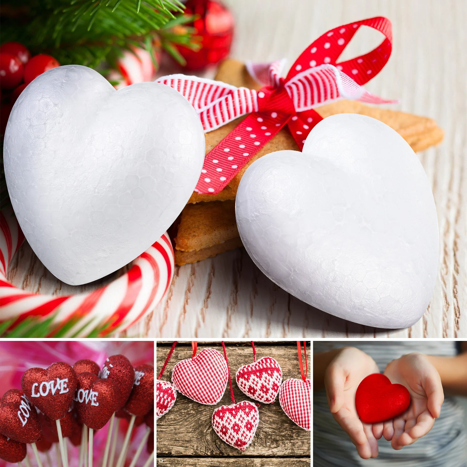 

10 Pcs Love Decorative Foam Wedding Decorations Heart Foams Ornaments Outdoor Crafts Shaped